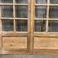 Antique French Double Doors (52x84.5) 12 Pane Glass Doors, European Doors G117