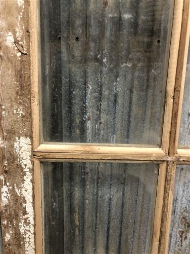 Antique French Double Doors (44x87.5) 12 Pane Glass Doors, European Doors G118