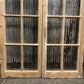 Antique French Double Doors (44x79) 10 Pane Glass Doors, European Doors G120