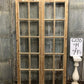 Antique French Double Doors (44x79) 10 Pane Glass Doors, European Doors G120