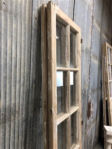 Antique French Double Doors (44x79) 10 Pane Glass Doors, European Doors G120