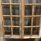 Antique French Double Doors (47.5x81) 12 Pane Glass Doors, European Doors G127