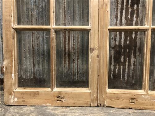 Antique French Double Doors (44x79) 10 Pane Glass Doors, European Doors G138