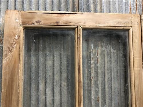 Antique French Double Doors (44x79) 10 Pane Glass Doors, European Doors G138