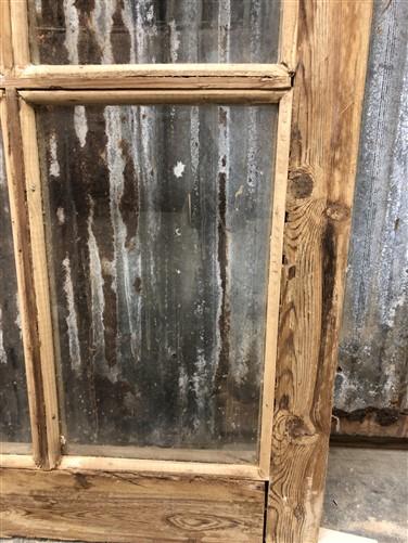 Antique French Double Doors (44x79) 10 Pane Glass Doors, European Doors G138