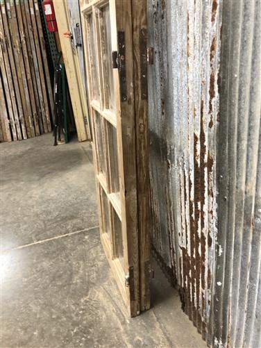 Antique French Double Doors (44x79) 10 Pane Glass Doors, European Doors G138