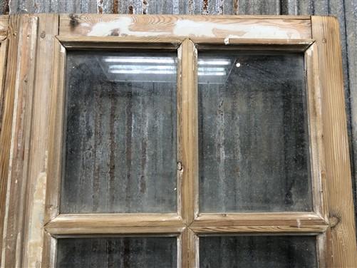 Antique French Double Doors (45.5x83.5) 12 Pane Glass Doors, European Doors G139