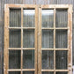 Antique French Double Doors (44x87.5) 12 Pane Glass Doors, European Doors G142