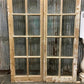 Antique French Double Doors (44x87.5) 12 Pane Glass Doors, European Doors G142