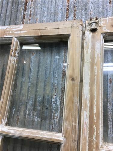 Antique French Double Doors (44x87.5) 12 Pane Glass Doors, European Doors G142