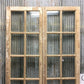 Antique French Double Doors (44x87.5) 12 Pane Glass Doors, European Doors G142