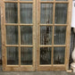 Antique French Double Doors (44x87.5) 12 Pane Glass Doors, European Doors G142