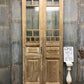 Antique French Double Doors (43.5x101.5) 8 Pane Glass Doors, European Doors G146