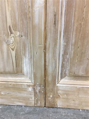 Antique French Double Doors (43.5x101.5) 8 Pane Glass Doors, European Doors G146