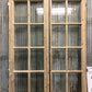 Antique French Double Doors (43.75x87.5) 12 Pane Glass Doors, European Doors G151