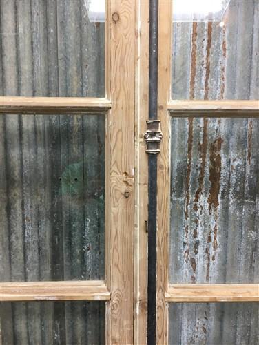 Antique French Double Doors (43.75x87.5) 12 Pane Glass Doors, European Doors G151