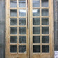 Antique French Double Doors (44.5x99.5) 12 Pane Glass Doors, European Doors G153