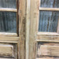 Antique French Double Doors (48.5x100) 12 Pane Glass Doors, European Doors G155