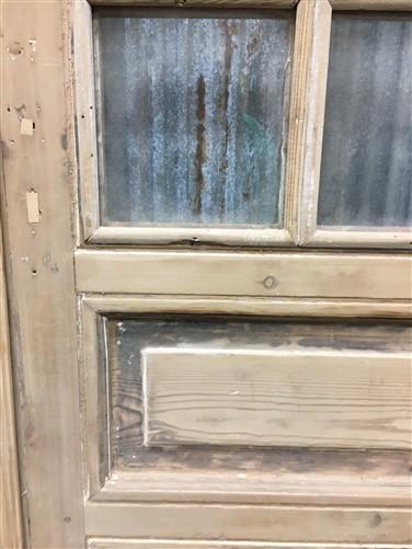 Antique French Double Doors (48.5x100) 12 Pane Glass Doors, European Doors G155