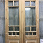 Antique French Double Doors (43.5x101) 8 Pane Glass Doors, European Doors G157