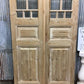 Antique French Double Doors (43.5x101) 8 Pane Glass Doors, European Doors G157