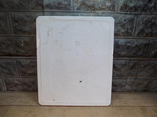 White Porcelain Table Top Panel, Kitchen Cupboard, Hoosier Cabinet Enamel A10,