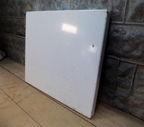 White Porcelain Table Top Panel, Kitchen Cupboard, Hoosier Cabinet Enamel A11,