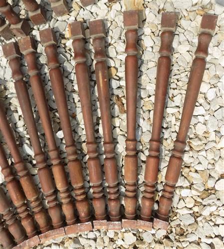 4 Balusters White Vintage outlet Wood, Architectural Salvage, Porch Post House Trim A28