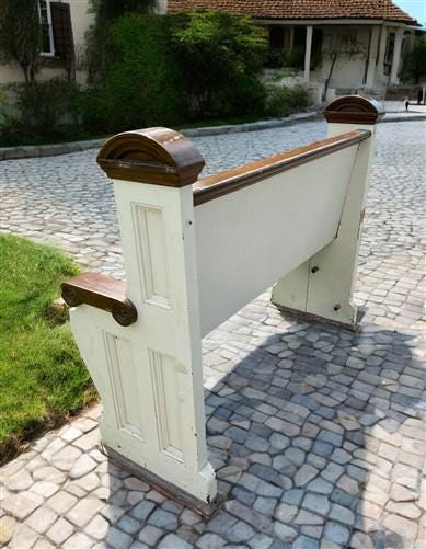 Vintage Wooden Church Pew, Porch Bench, Entry Foyer Bench, Dining Seating, C21