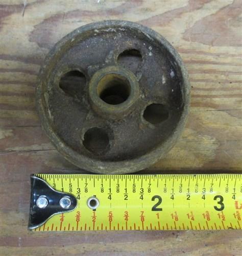 Set 4 Wheels 2.5" Vintage Metal Machine Industrial Age Cart Table Steampunk c