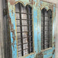 Vintage Indian Garden Gates, Teak Metal Carved Doors, Architectural Salvage A109