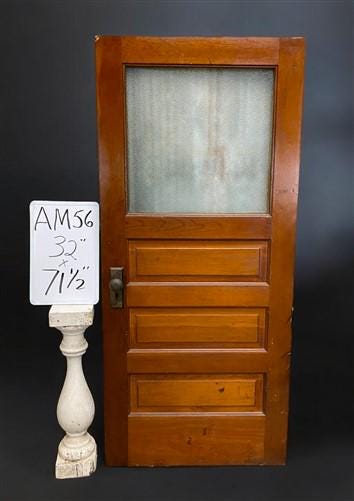 Vintage American Door (32x71.5) Single Pane Door, Architectural Salvage, AM56