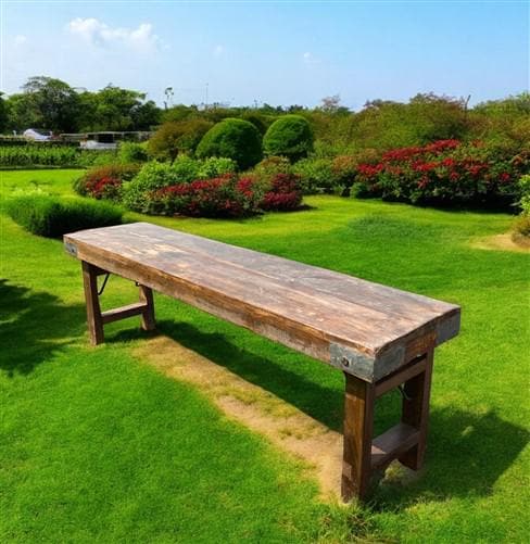 Rustic Folding Bench, Vintage Reclaimed Wood Bench, Farmhouse Decor Seat, A30