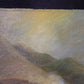 1920s E Crowe Seascape Painting on Canvas Board, Original Art Waterscape, Q