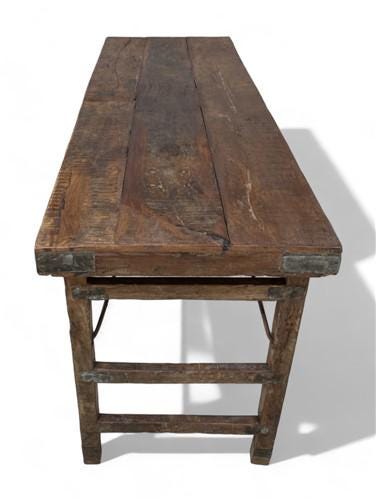 Rustic Folding Table, Vintage Dining Room Table, Kitchen Island, Sofa Table, B73