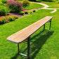 Stained Vintage German Beer Garden Bench Portable Industrial Wood Bench Seat B41