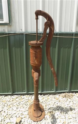 Well Water Pump, Cast Iron Cistern, Windmill Pitcher Pump, Modern Iron Works, GO