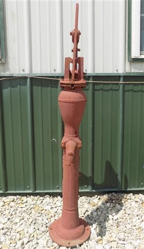 Well Water Pump, Cast Iron Cistern, Windmill Pitcher Pump, Red Jacket, GN