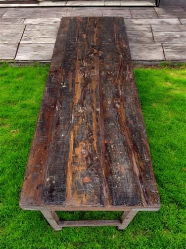 Rustic Folding Table, Vintage Dining Room Table, Kitchen Island, Sofa Table, B88