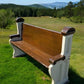 Vintage Wooden Church Pew, Porch Bench, Entry Foyer Bench, Dining Seating, C27