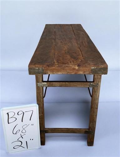 Rustic Folding Table, Vintage Dining Room Table, Kitchen Island, Sofa Table, B97