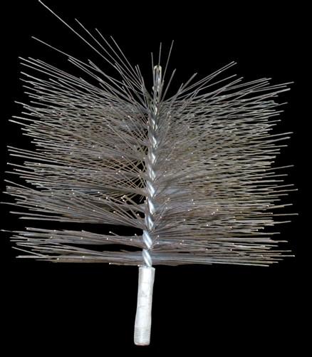 8 x 8 Square Chimney Sweep Wire Cleaning Brush Soot Flue Vintage Cleaning Tool a