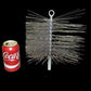 8 x 8 Square Chimney Sweep Wire Cleaning Brush Soot Flue Vintage Cleaning Tool a