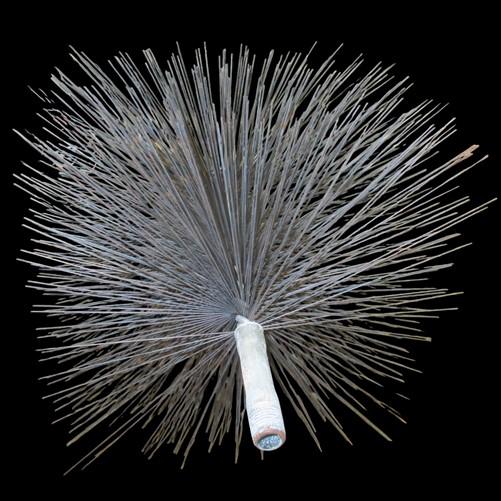 8 x 8 Square Chimney Sweep Wire Cleaning Brush Soot Flue Vintage Cleaning Tool a