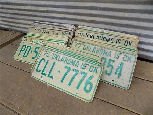 Set of 50 License Plates Multi State Lot Vintage Automobile Car Truck Tags jf