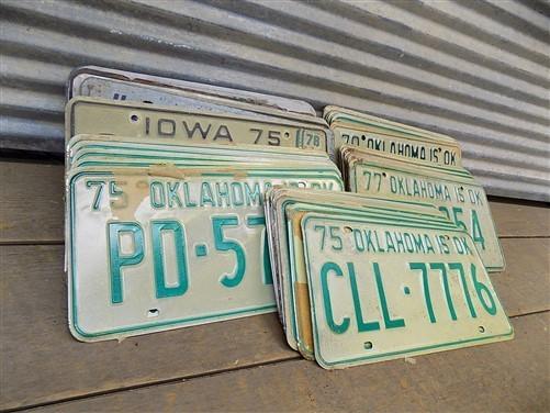 Set of 50 License Plates Multi State Lot Vintage Automobile Car Truck Tags jf