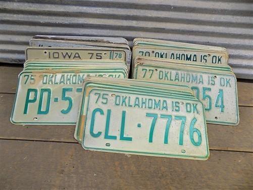 Set of 50 License Plates Multi State Lot Vintage Automobile Car Truck Tags jf