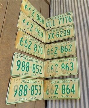 Set of 50 License Plates Multi State Lot Vintage Automobile Car Truck Tags jf