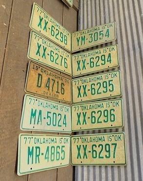 Set of 50 License Plates Multi State Lot Vintage Automobile Car Truck Tags jf