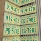 Set of 50 License Plates Multi State Lot Vintage Automobile Car Truck Tags jf